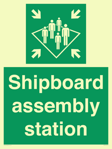 Shipboard assembly station